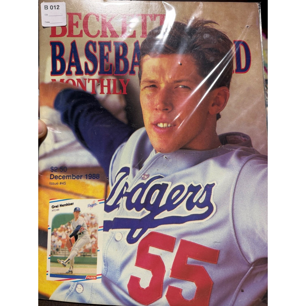 Beckett Baseball Card Monthly December 1988 Orel Hershiser