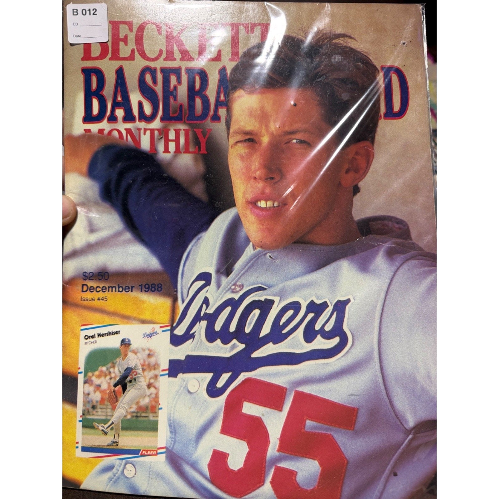 Beckett Baseball Card Monthly December 1988 Orel Hershiser