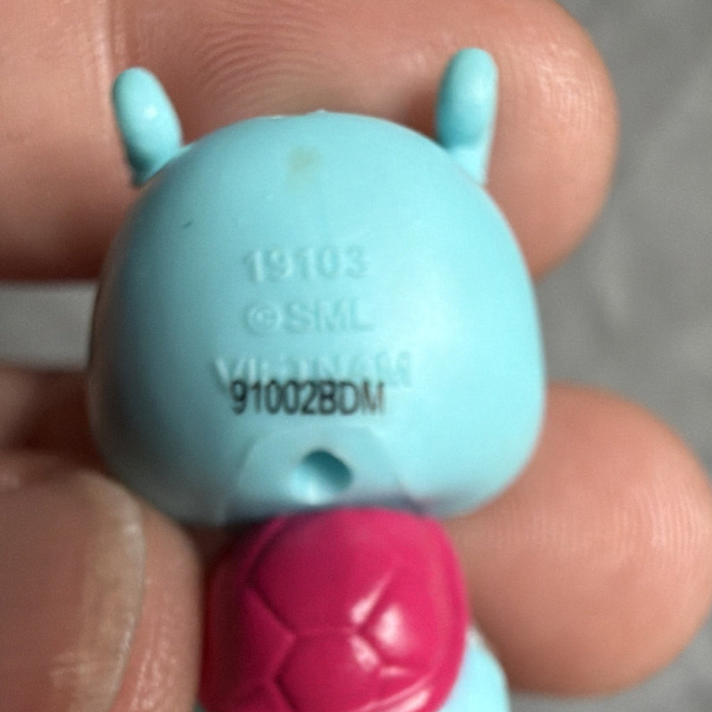 Littlest Pet Shop Bird Figure 91002BDM Blue Pink Star Glitter Wings 19103