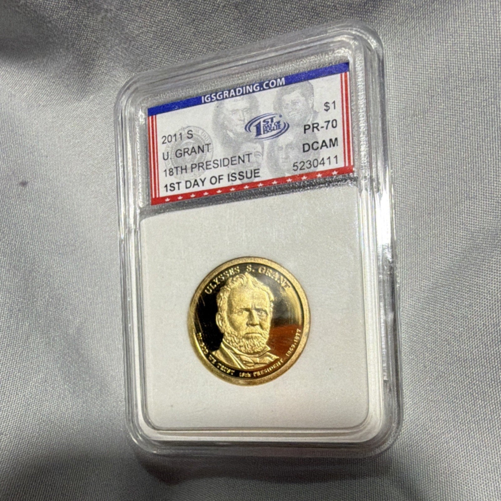 2011 Ulysses S. Grant $1 Presidential Proof Coin PR-70 Deep Cameo IGS