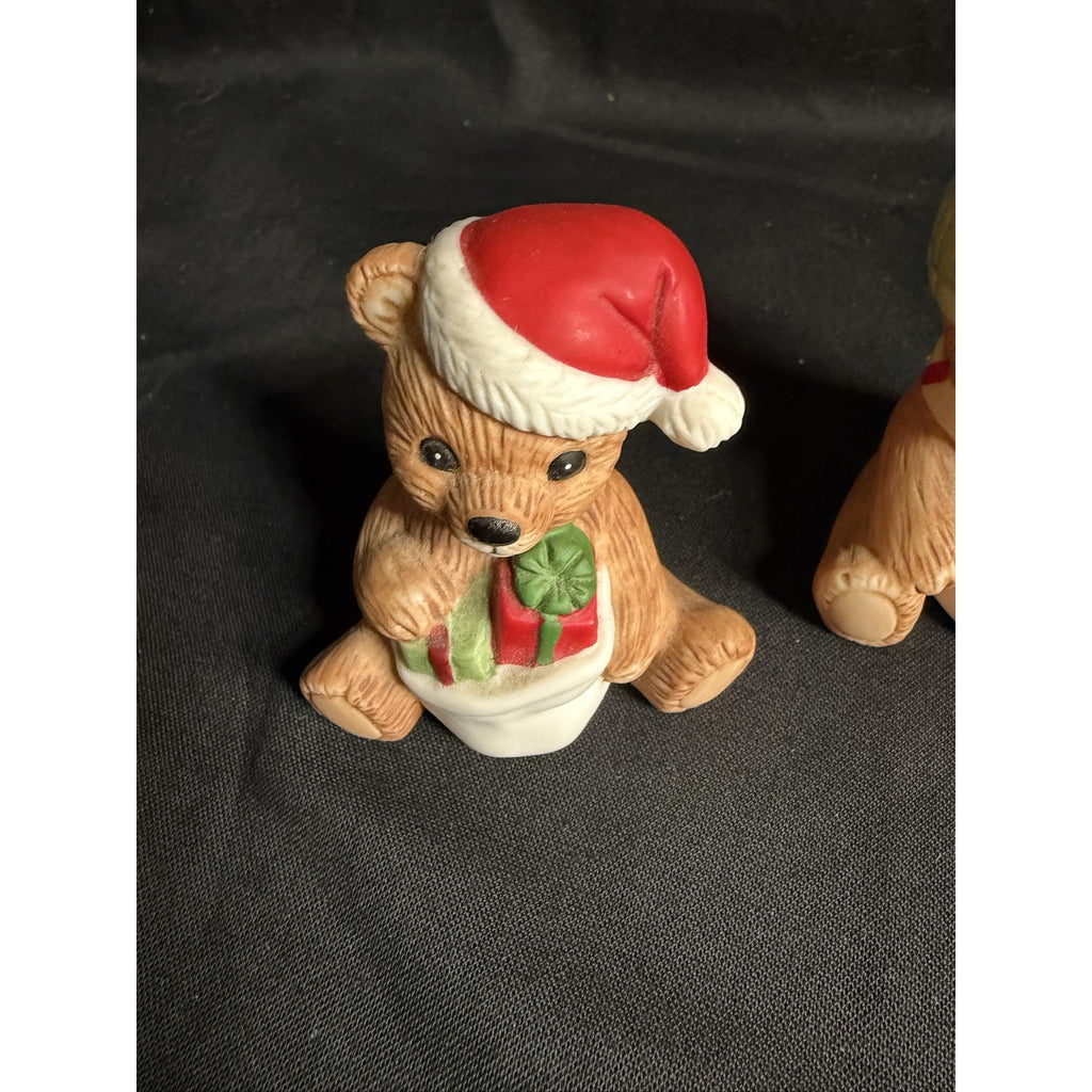 HOMCO Christmas Teddy Bear Set 4 Decor (F6)