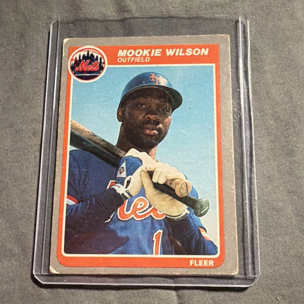 Fleer 1985 Mookie Wilson #95 New York Mets Baseball Card MLB