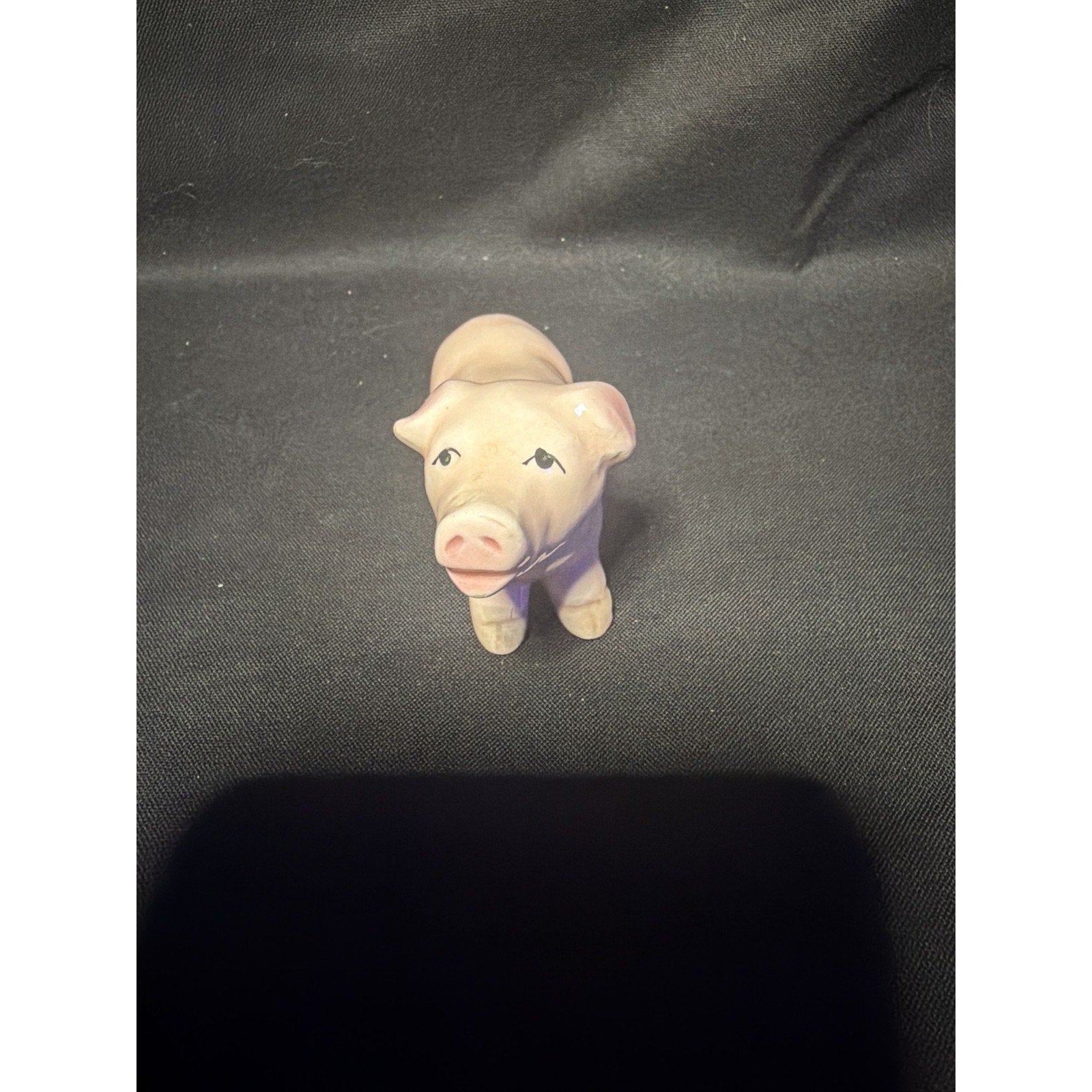 Ceramic Pig Figurine Pink Farm Animal Miniature Collectible Art Decor (F1)