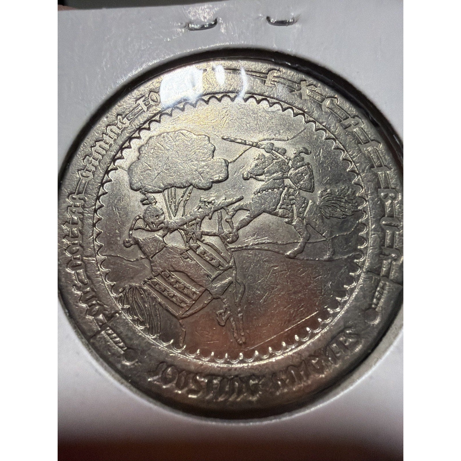 Excalibur Vegas $1 Gaming Tokens 4pc Merlin Joust Dragon Historic Slot