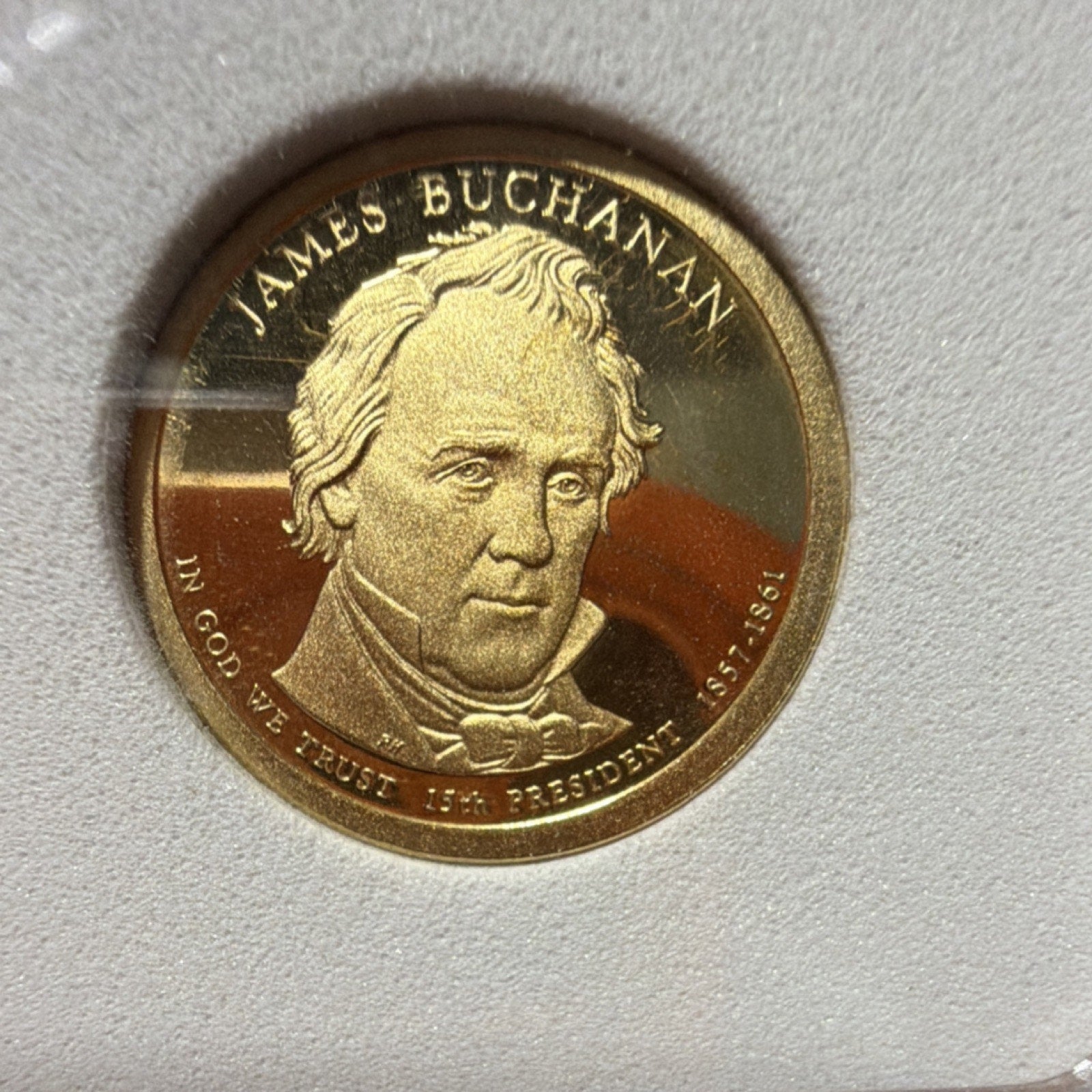 2010 S James Buchanan $1 Presidential Proof Coin PR-70 Deep Cameo IGS