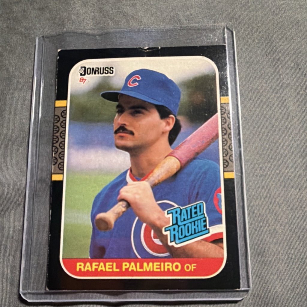Donruss 1987 Rated Rookie Rafael Palmeiro #43 Chicago Cubs Baseball Card MLB