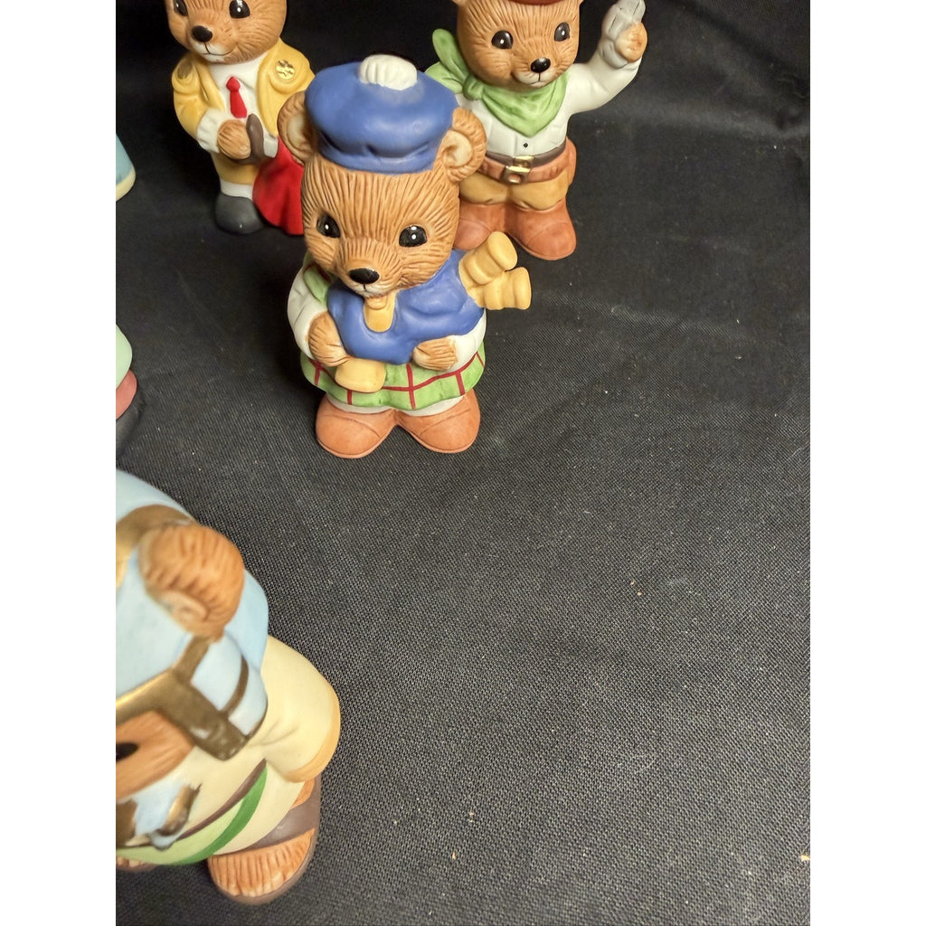 Homco Bears World Figurines Set 10 (F3)