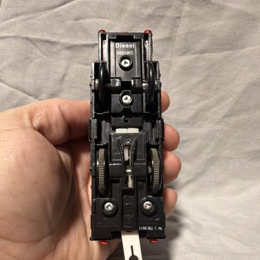 3501WC Diesel Locomotive Thomas Black Red White Plastic Train -Tested & Working