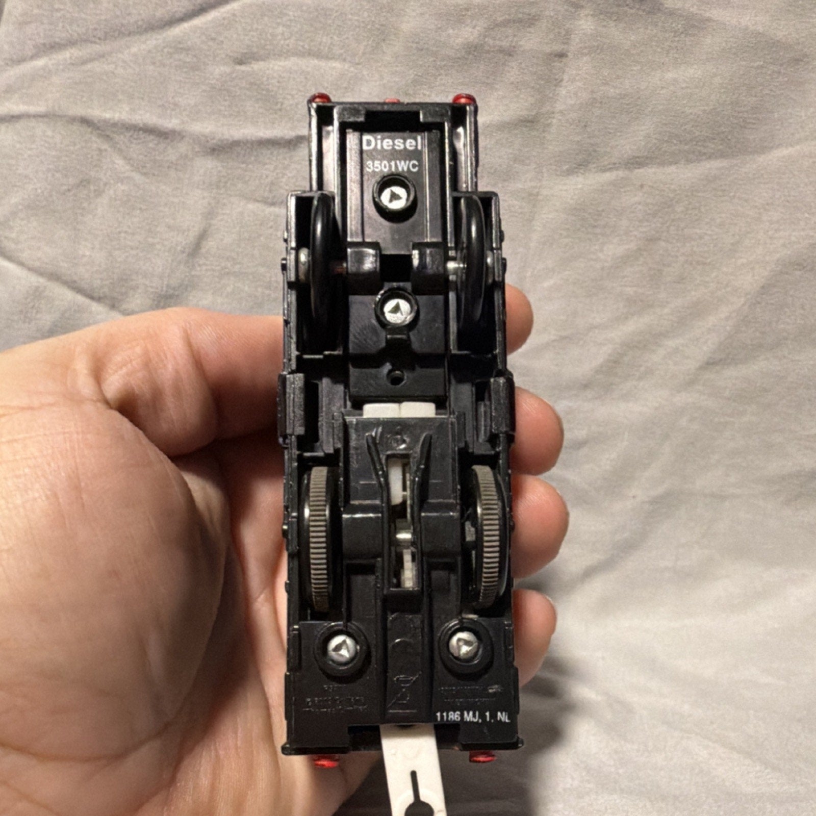 3501WC Diesel Locomotive Thomas Black Red White Plastic Train -Tested & Working