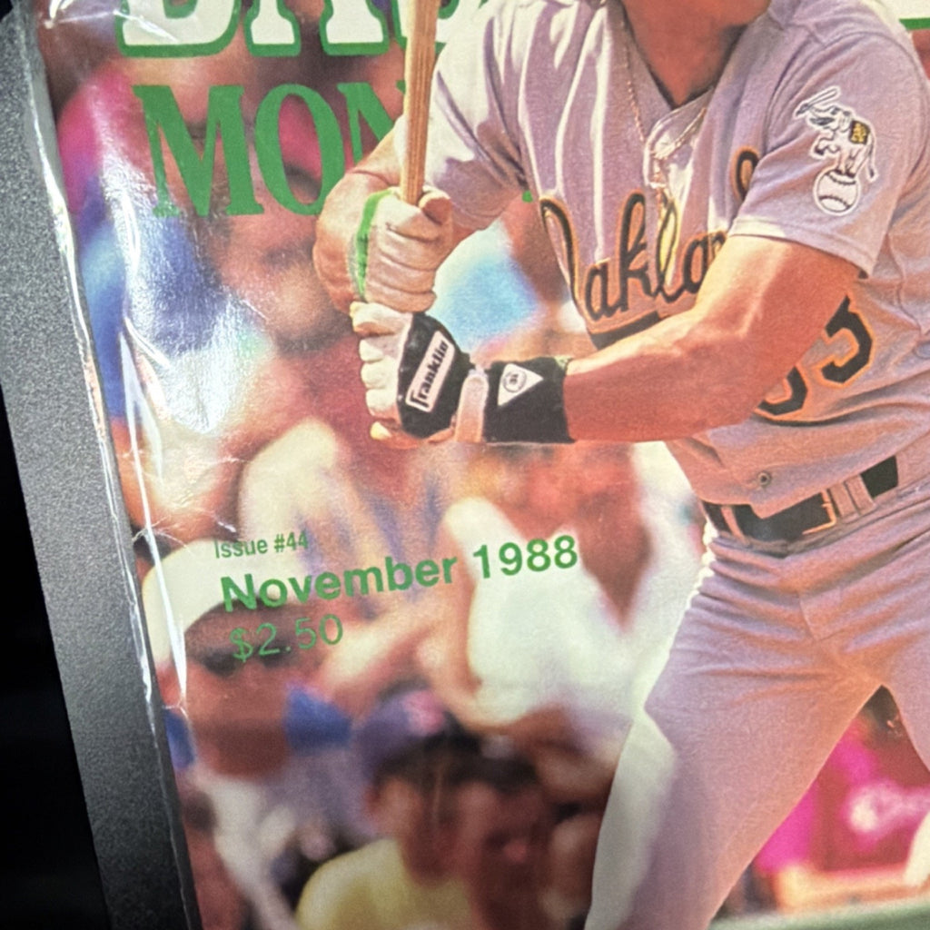 Beckett Baseball Card Monthly Nov 1988 Canseco Jefferies Mets Athletics