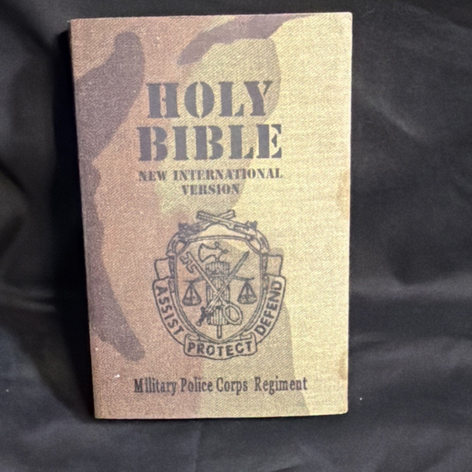 Holy Bible New International Version Military Police Corps Regiment Camo (A53)