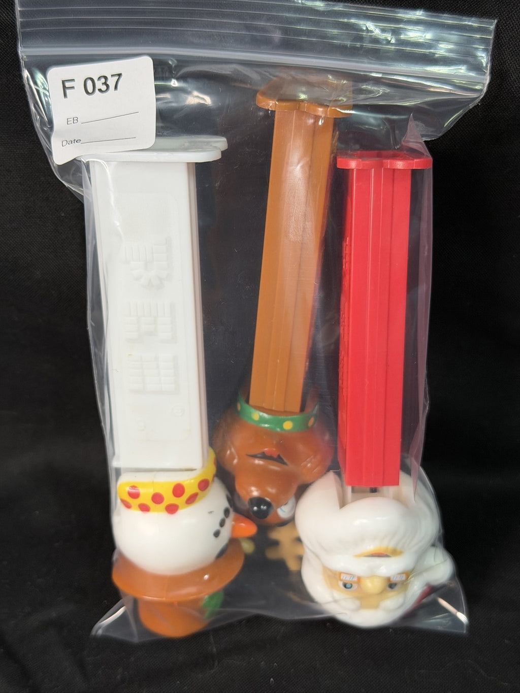 3 Christmas PEZ Dispensers: Santa, Reindeer, Snowman