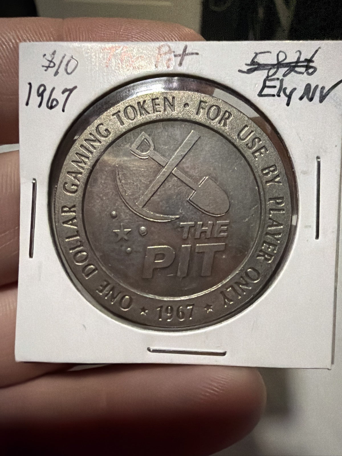 1967 The Pit Casino Gaming Slot Tokens Ely NV Historic Vintage