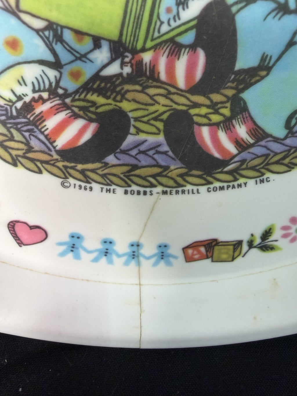 1969 Oneida Raggedy Ann Andy Melamine Plate Vintage