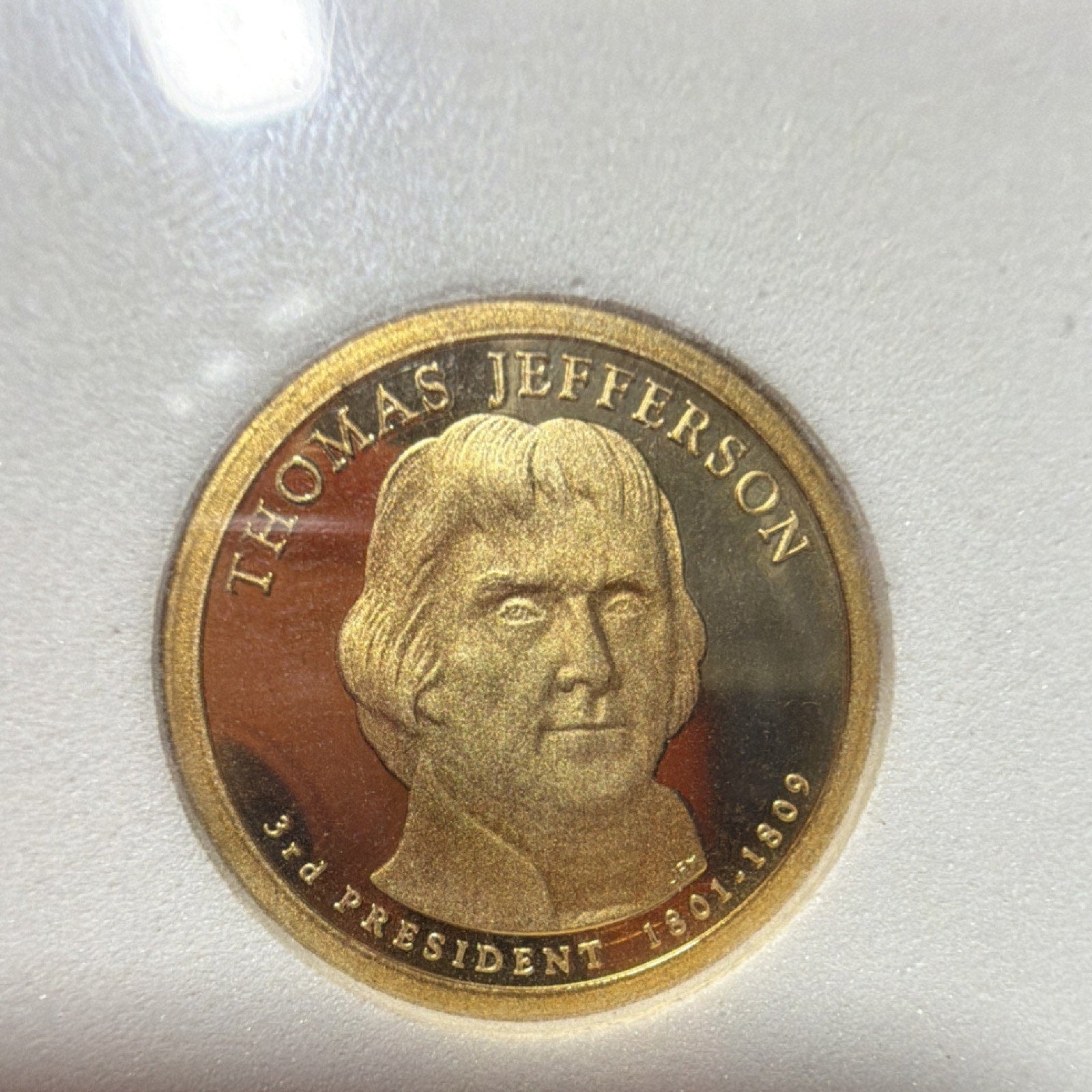 2007 S Thomas Jefferson $1 Presidential Proof Coin PR-70 Deep Cameo ICG