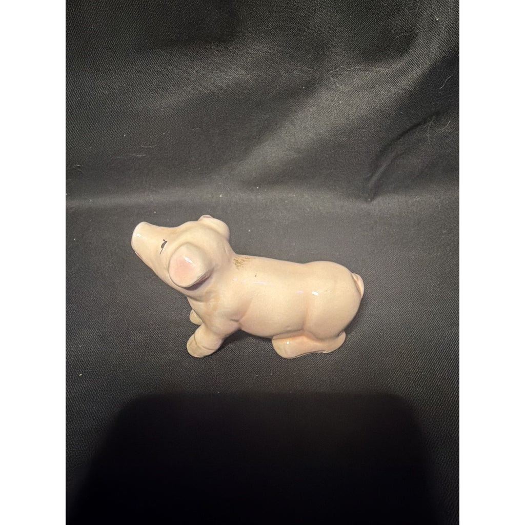 Ceramic Pig Figurine Pink Farm Animal Miniature Collectible Art Decor (F1)