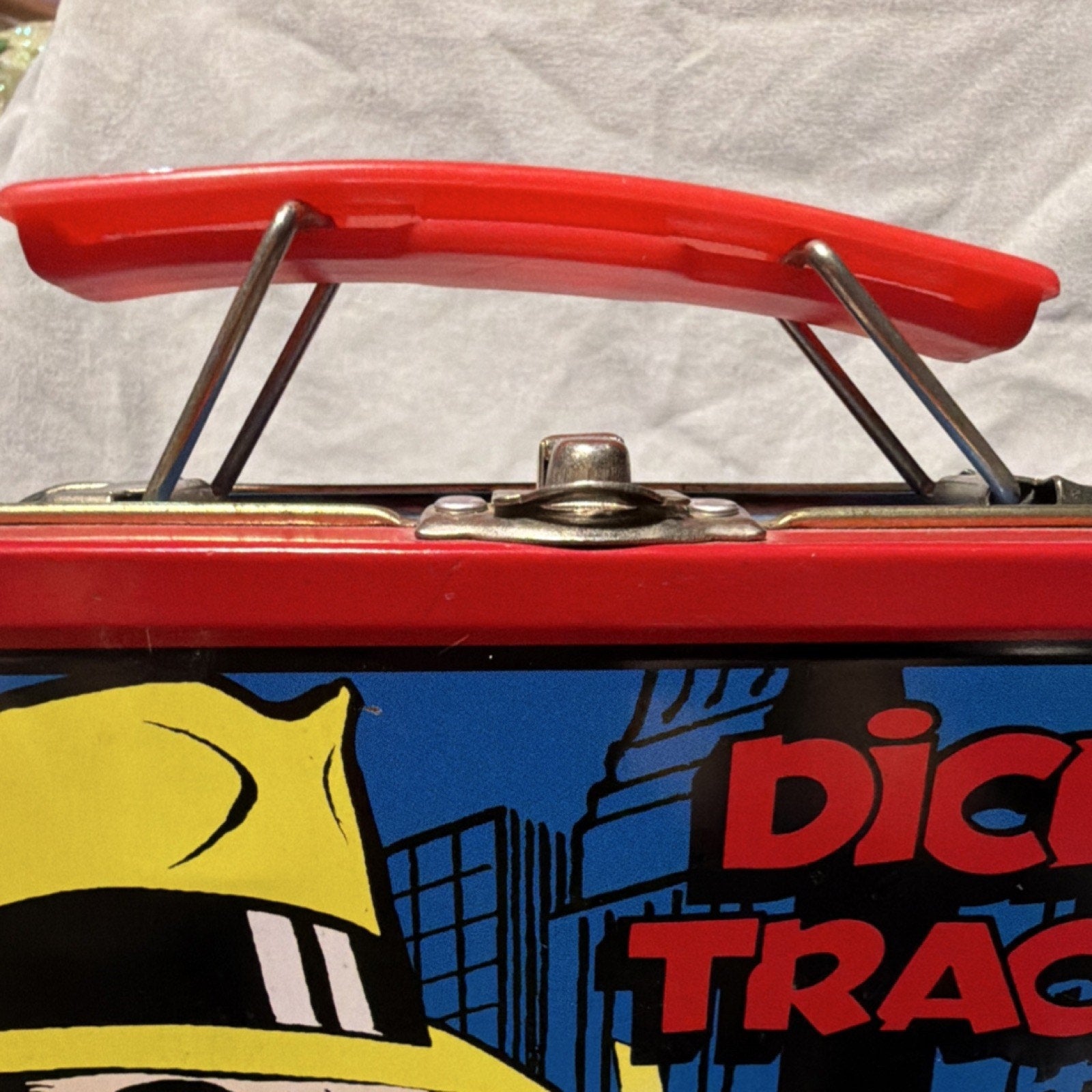 Dick Tracy Metal Lunchbox 1998 Series #1 ASC Lancaster PA Red Blue Collectible
