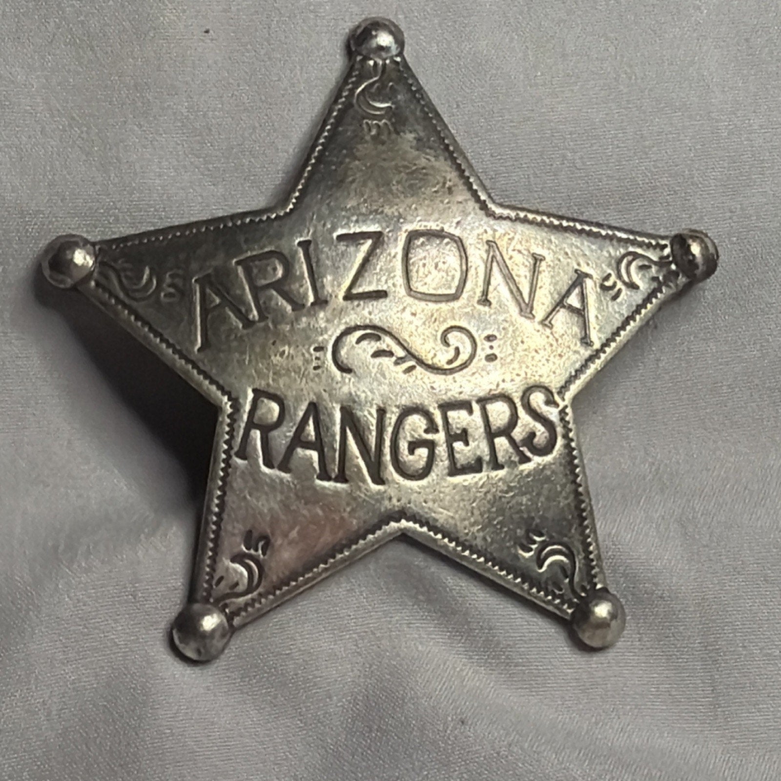 Arizona Rangers Star Replica Police Badge Collectible Display