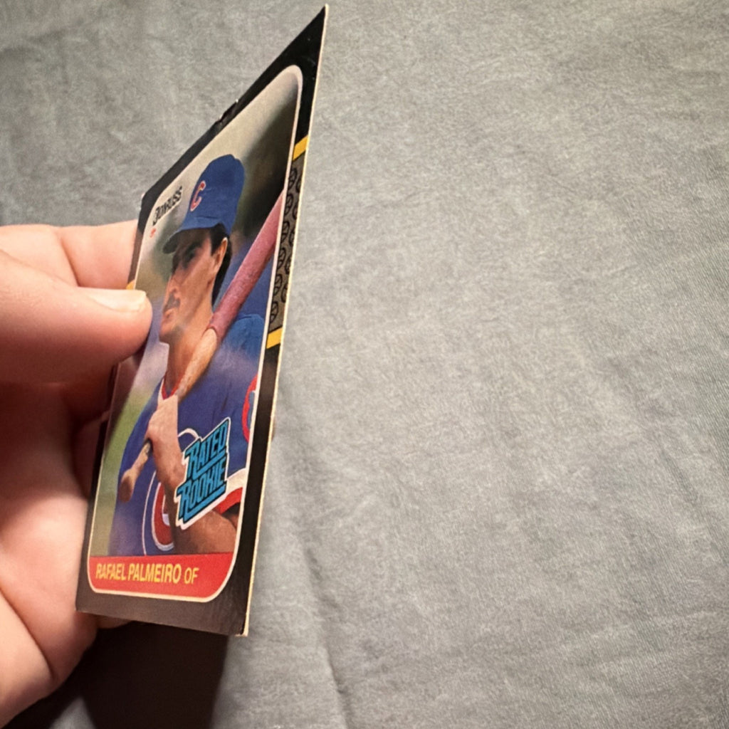 Donruss 1987 Rated Rookie Rafael Palmeiro #43 Chicago Cubs Baseball Card MLB