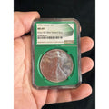 1992 American Silver Eagle Early Production NGC MS-69, Green Core EF133