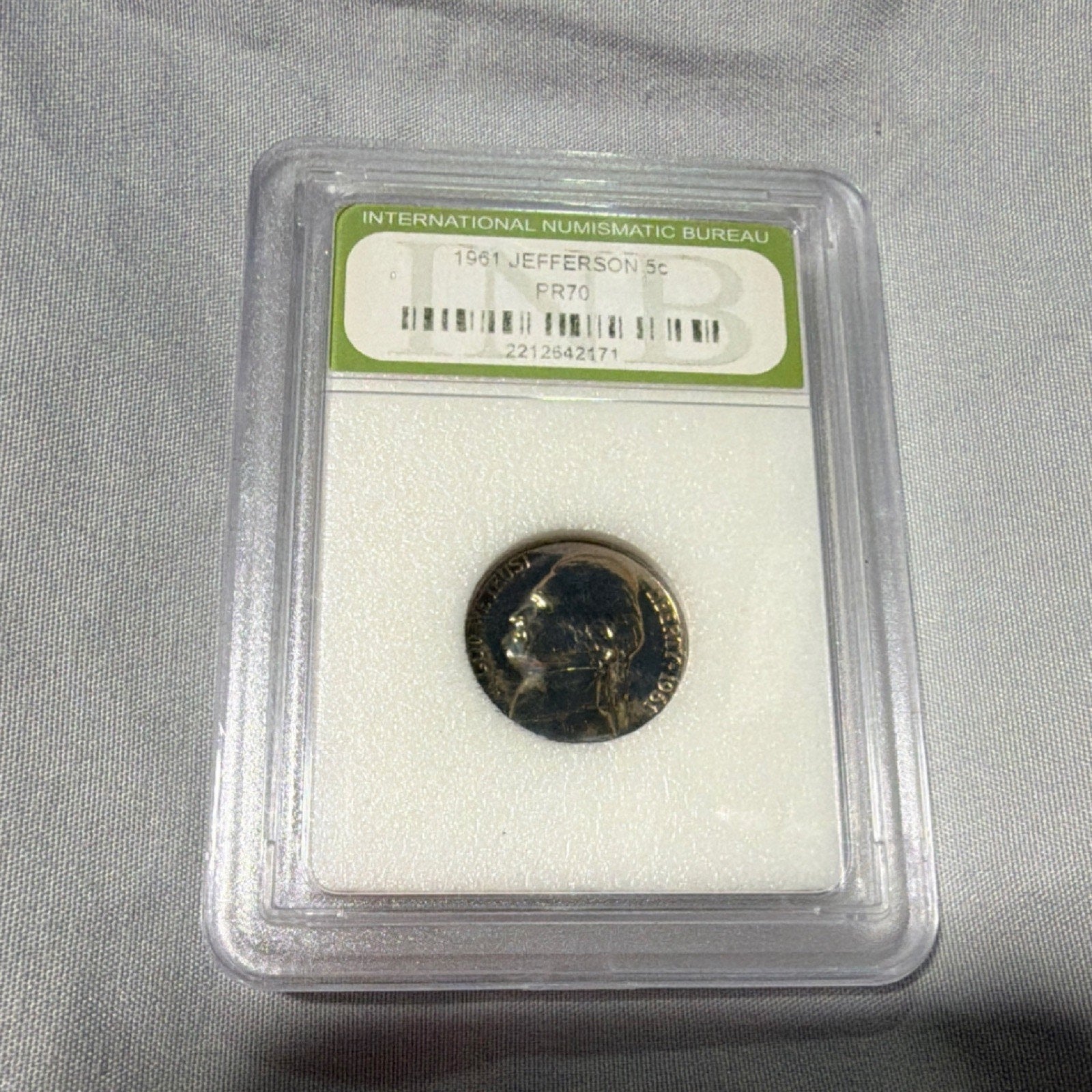 1961 Jefferson Nickel PR70 INB Proof 70 !!!!!! 5C - Hard to find in PR70