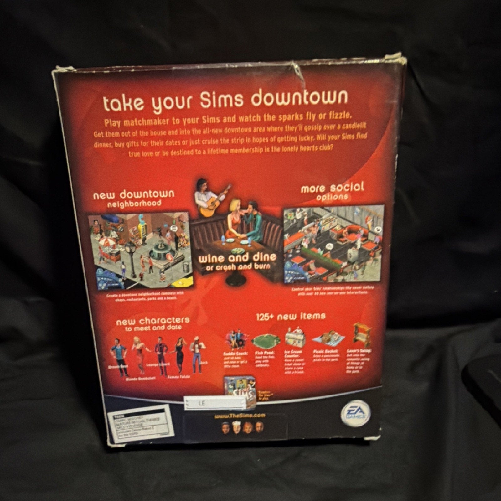 EA Games The Sims Hot Date Expansion Pack PC CD-ROM Windows w/ Livin Large (A55)