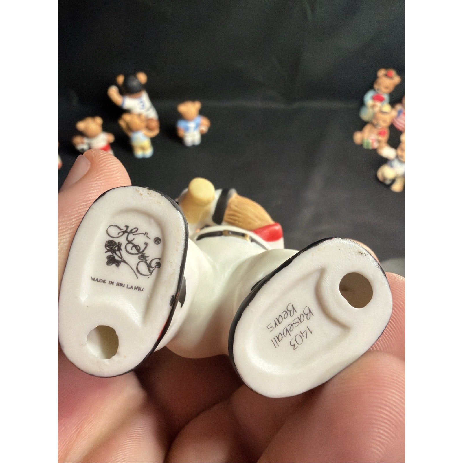 Homco Sports Bears Figurines Set of 6 #1408 (F2)