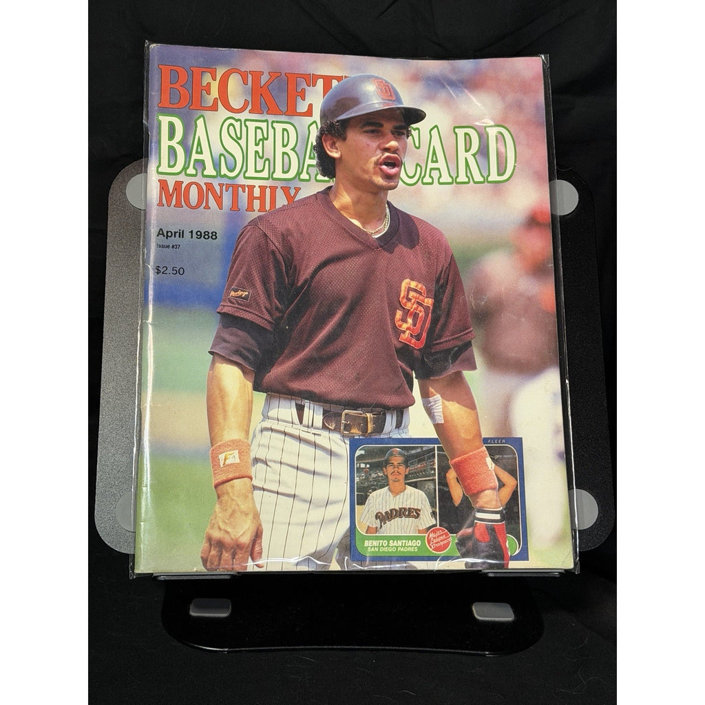 Beckett Baseball Card Monthly April 1988 Issue 37 Baseball Cards Magazine