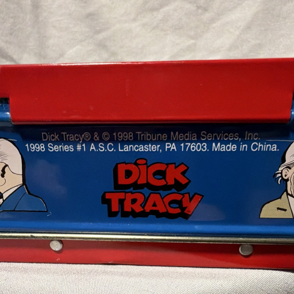 Dick Tracy Metal Lunchbox 1998 Series #1 ASC Lancaster PA Red Blue Collectible