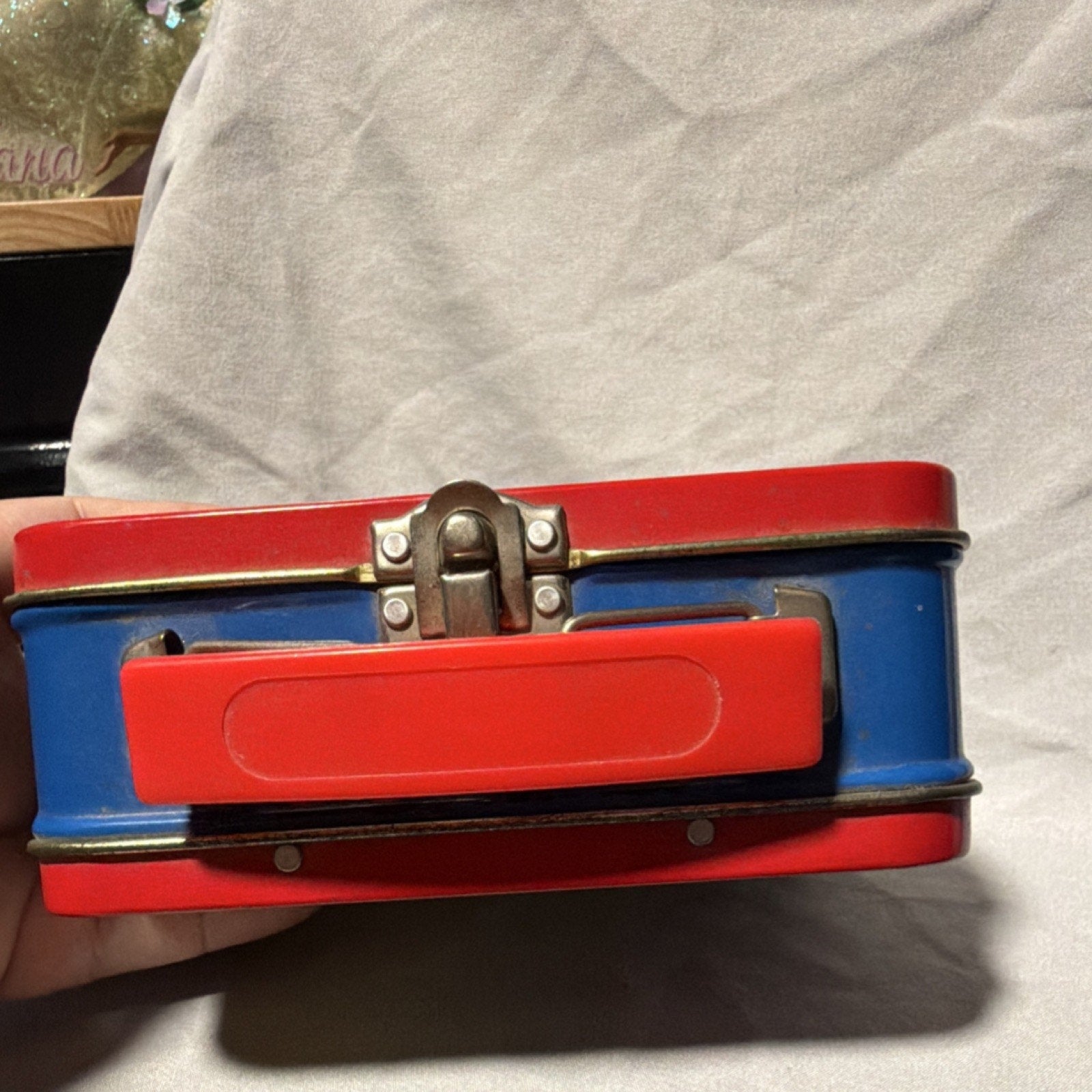 Dick Tracy Metal Lunchbox 1998 Series #1 ASC Lancaster PA Red Blue Collectible