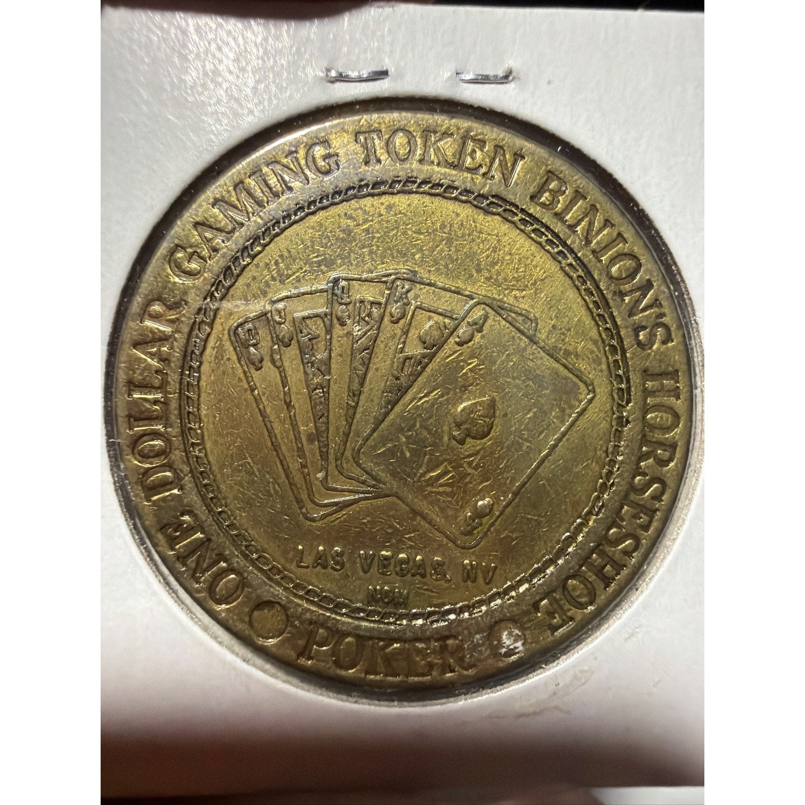 Full Set Horseshoe Casino $1 Gaming Token 4 Dice Poker Blackjack Slots