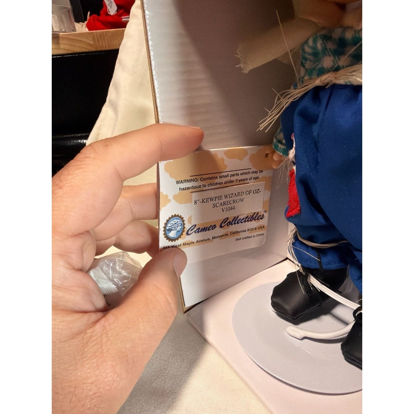 Cameo Collectibles 8" Kewpie Wizard of Oz Scarecrow Doll V1044