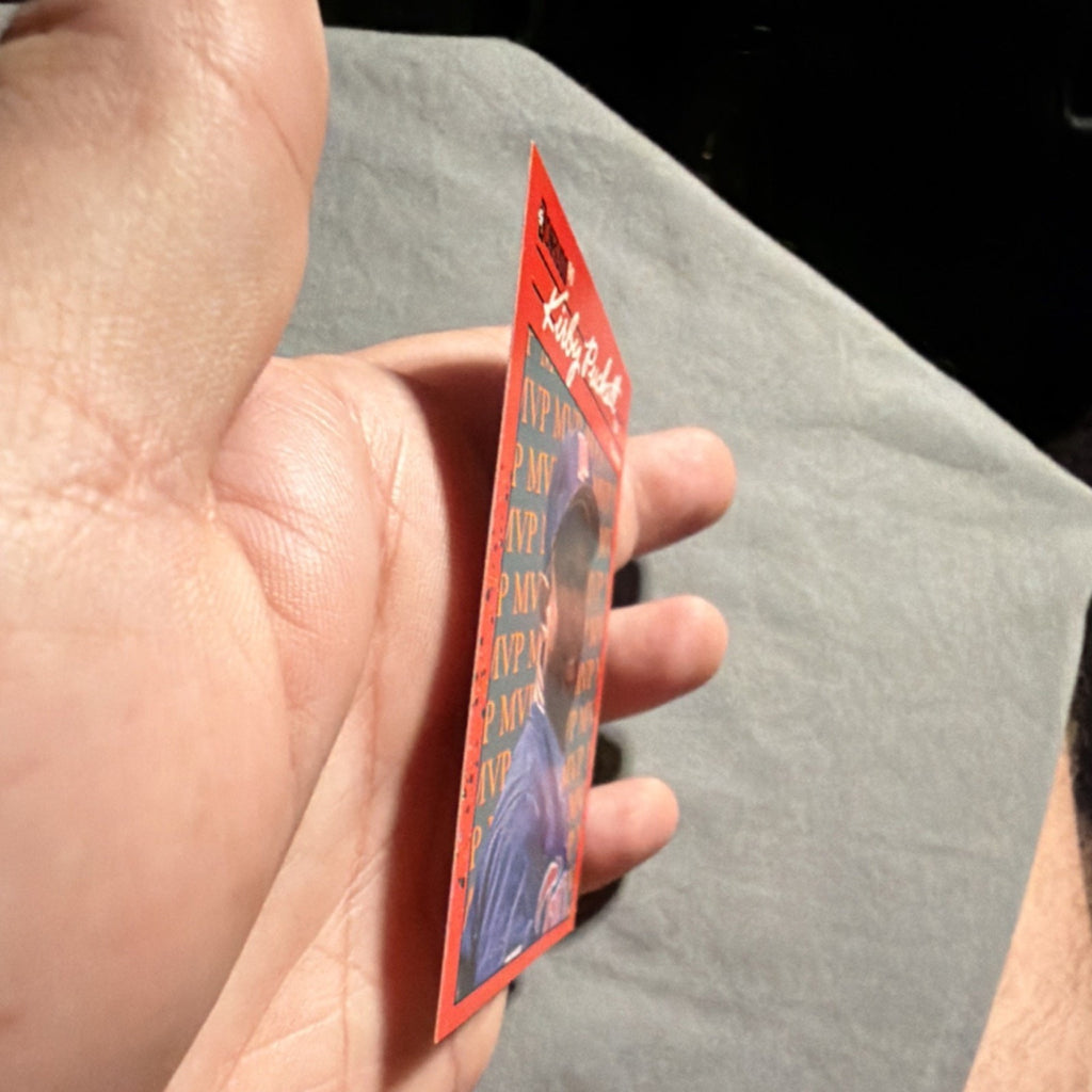 Error Card- Donruss 1990 Kirby Puckett #BC-8 Twins MVP Baseball Card - DOB Error