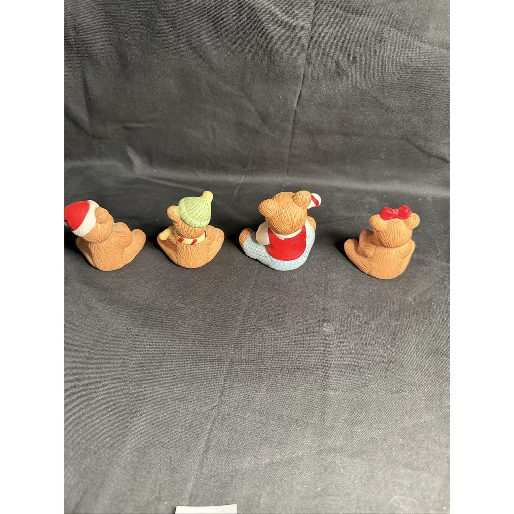 HOMCO Christmas Teddy Bear Set 4 Decor (F6)