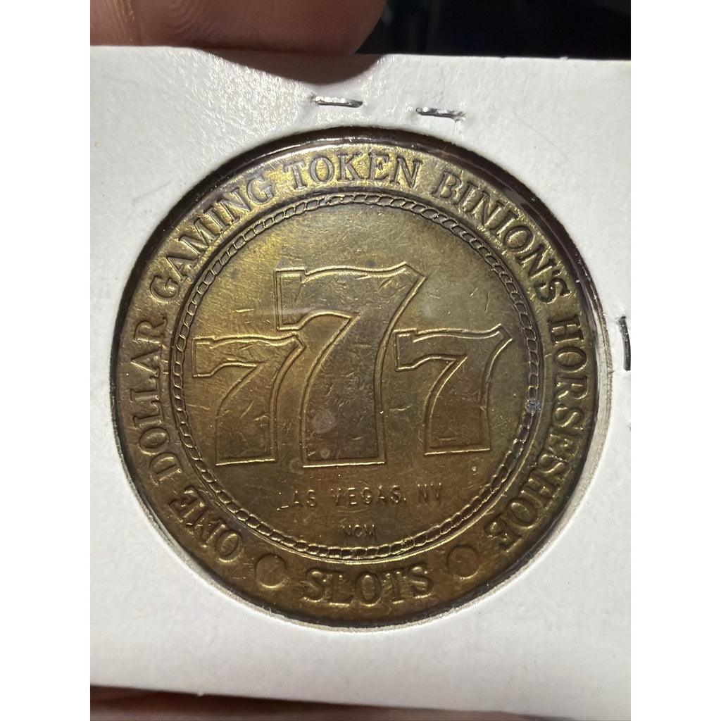 Full Set Horseshoe Casino $1 Gaming Token 4 Dice Poker Blackjack Slots