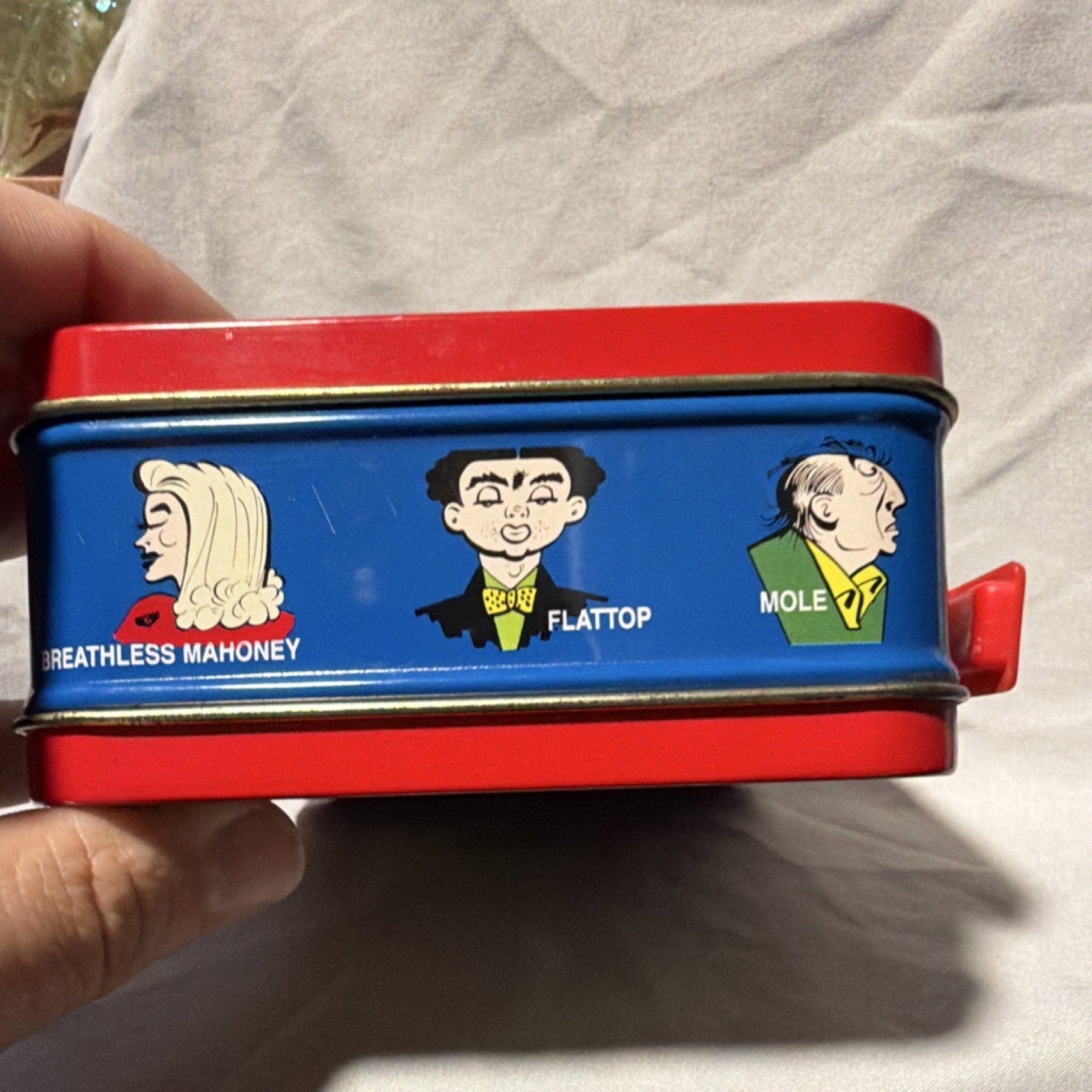 Dick Tracy Metal Lunchbox 1998 Series #1 ASC Lancaster PA Red Blue Collectible