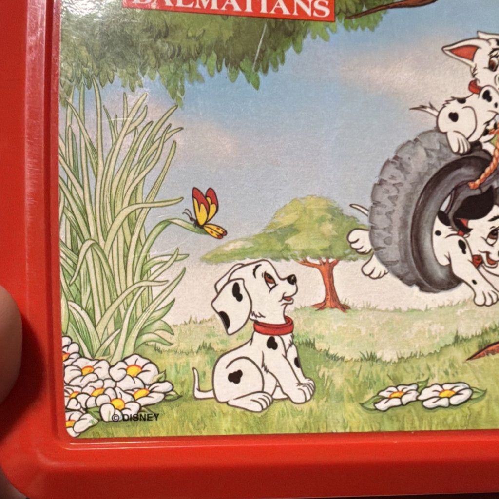 Brand New - Aladdin Disney 101 Dalmatians Red Lunchbox with Matching Thermos