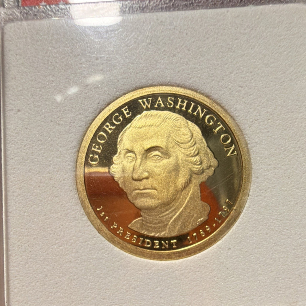 2007-S George Washington Presidential $1 Proof Coin PR-70 Deep Cameo IGS