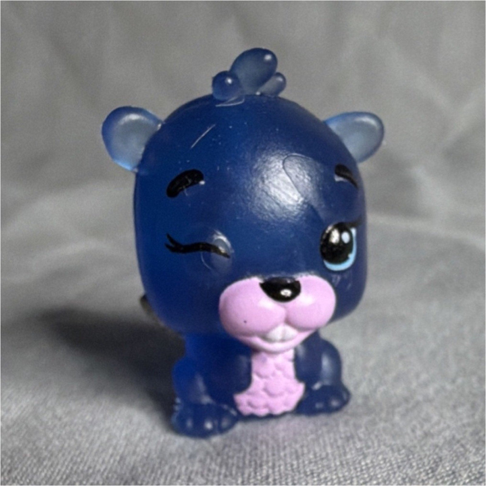 Littlest Pet Shop Blue Pink Plastic Bear Figurine Model 12162 Animals Theme