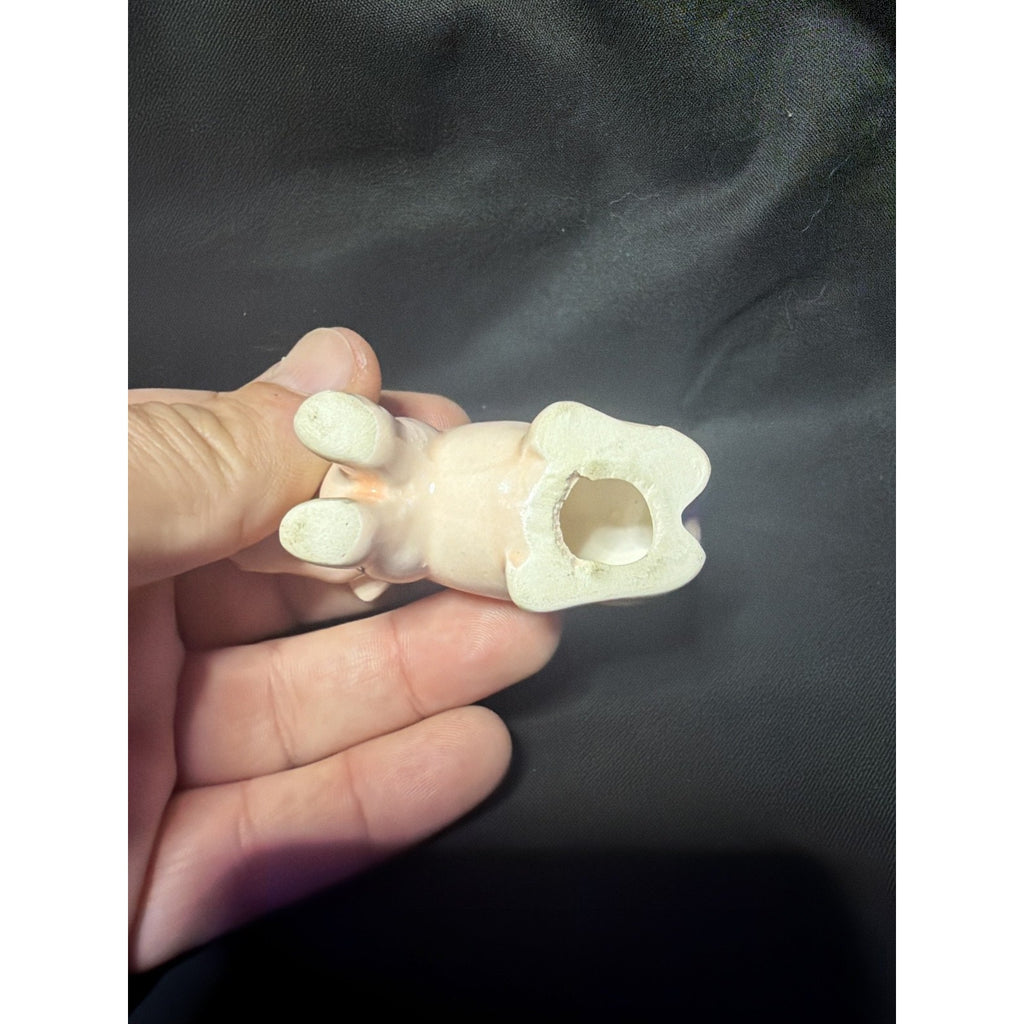 Ceramic Pig Figurine Pink Farm Animal Miniature Collectible Art Decor (F1)