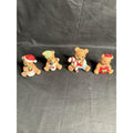 HOMCO Christmas Teddy Bear Set 4 Decor (F6)