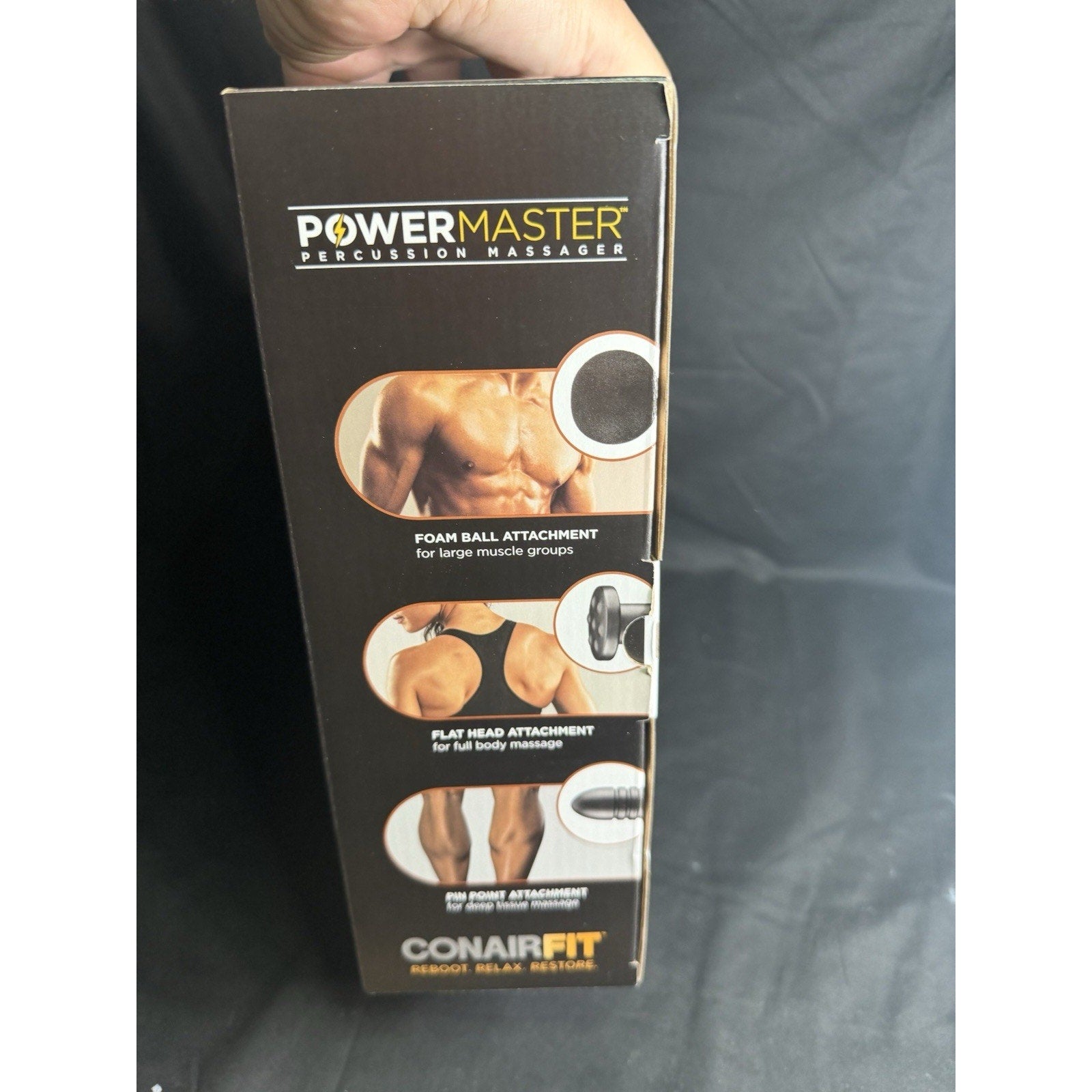 Conairfit Cordless Rechargeable Power Master Percussion Massager 4Speed Setting