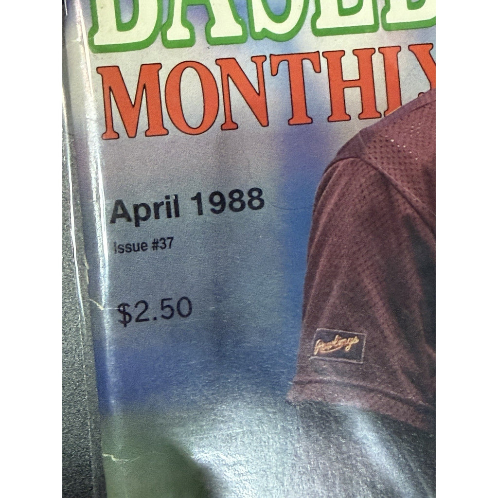 Beckett Baseball Card Monthly April 1988 Issue 37 Baseball Cards Magazine