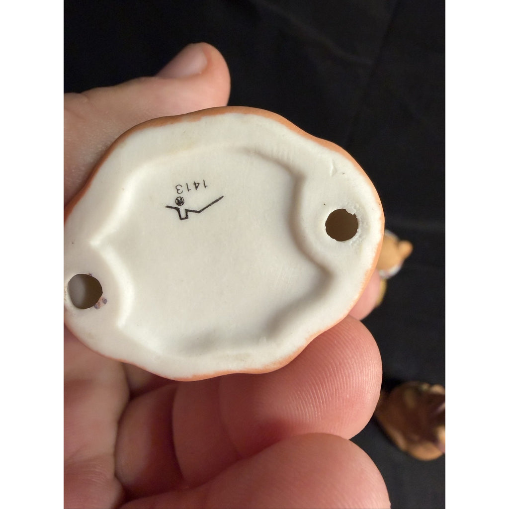 HOMCO Thanksgiving Fall Teddy Bear Figurines Lot of 5 Ceramic 5312 Decor (F7)