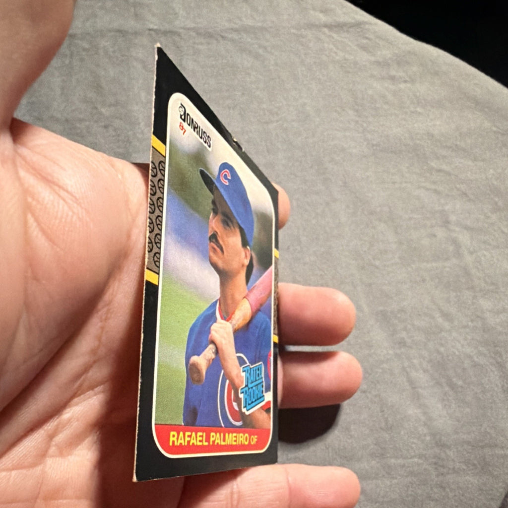 Donruss 1987 Rated Rookie Rafael Palmeiro #43 Chicago Cubs Baseball Card MLB