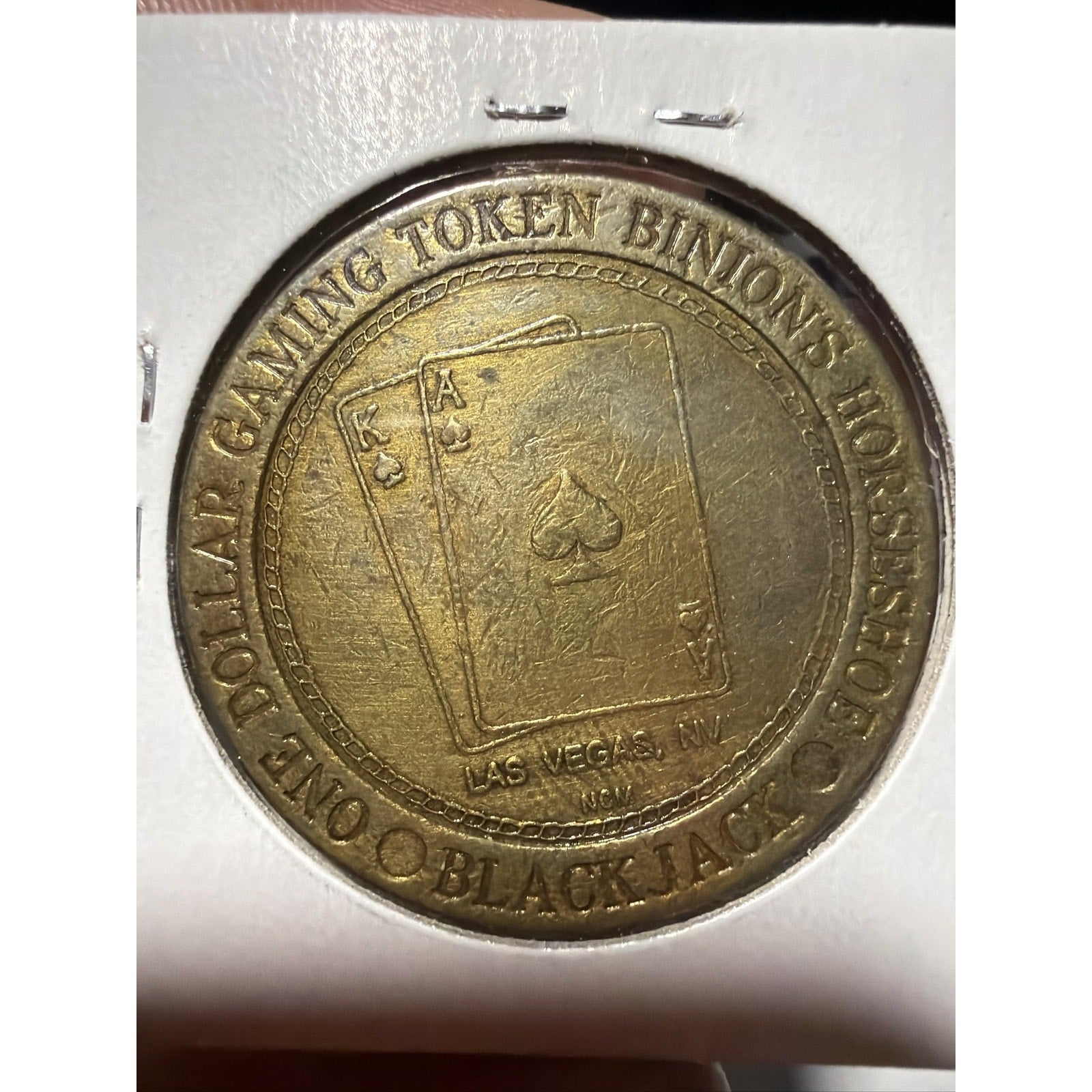 Full Set Horseshoe Casino $1 Gaming Token 4 Dice Poker Blackjack Slots