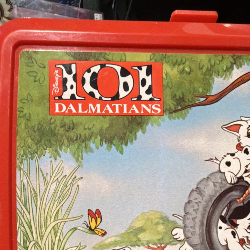 Brand New - Aladdin Disney 101 Dalmatians Red Lunchbox with Matching Thermos