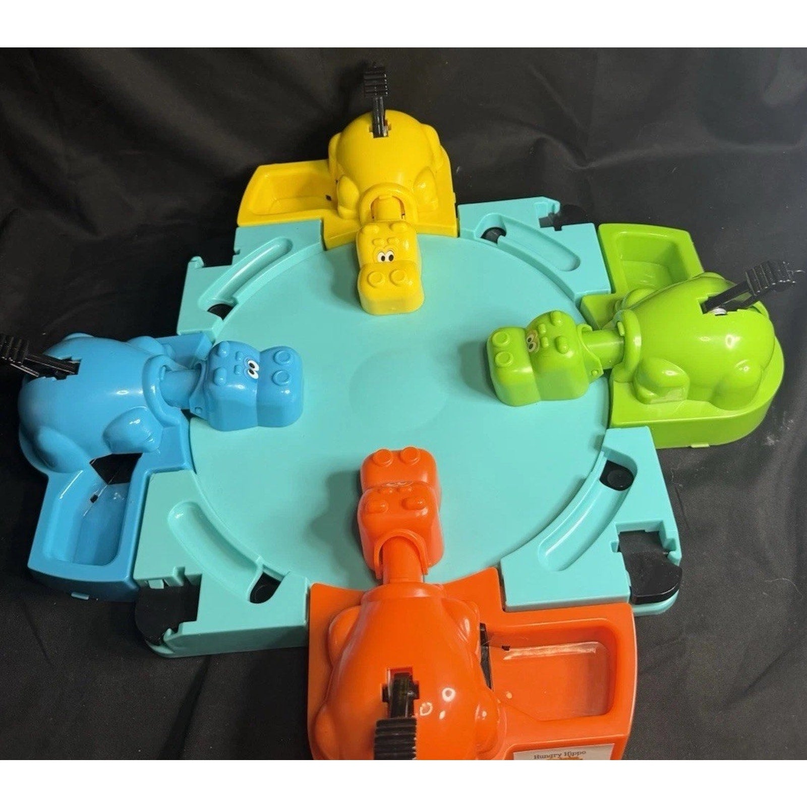 Hungry Hungry Hippos Game 2012 Hasbro Game Blue Yellow Orange Green without box
