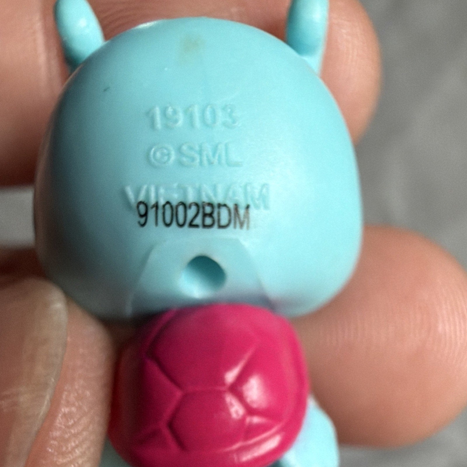 Littlest Pet Shop Bird Figure 91002BDM Blue Pink Star Glitter Wings 19103