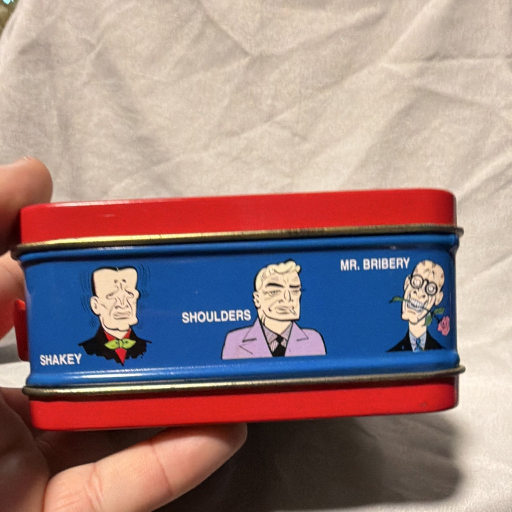 Dick Tracy Metal Lunchbox 1998 Series #1 ASC Lancaster PA Red Blue Collectible